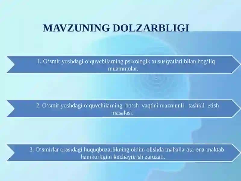 O‘SMIR YOSHDAGI O‘QUVCHILAR BILAN ISHLASH SAMARADORLIGINI OSHIRISH 3