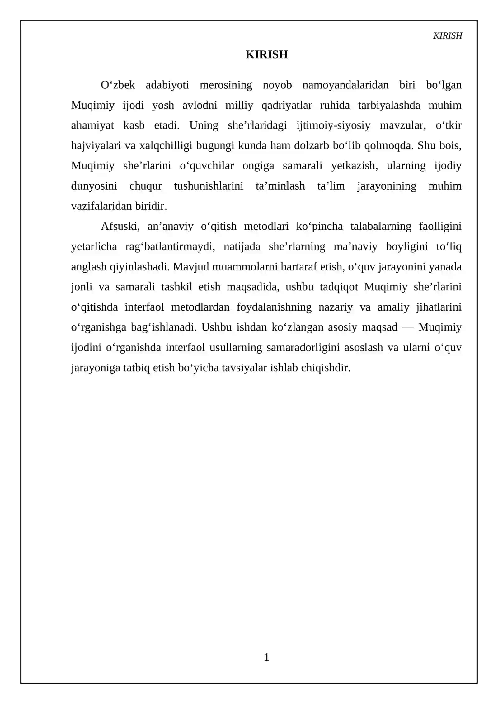 Muqimiy she'rlarini oʻqitishda interfaol metodlardan foydalanish 3