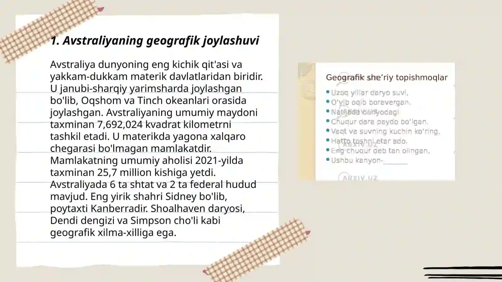 Avstraliya materigi iqlimi va ichki suvlari 3
