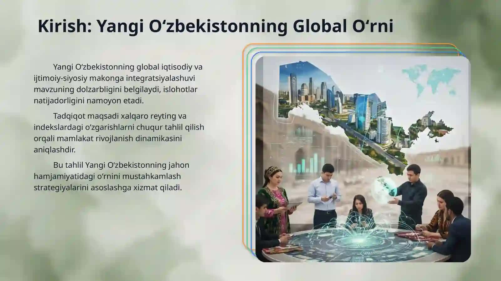 Yangi O’zbekiston ijtimoiy-siyosiy iqtisodiy va madaniy hayotida roʻy berayotgan oʻzgarishlarning xalqaro reyting va indekislarda aks etishi 3