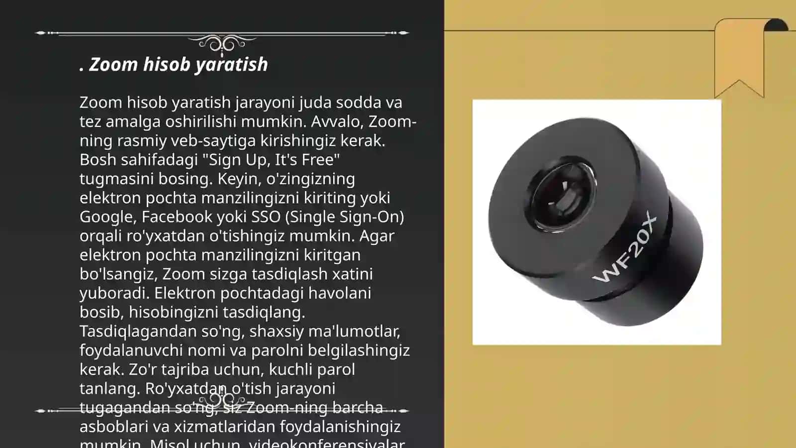Zoom platformasida konferentsiya yaratish va unga foydalanuvchilarni ulash va boshqarish 3