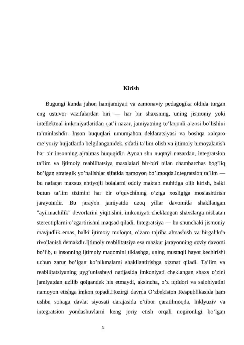 Integratsion Talim va ijtimoiy reablitatsiya 3
