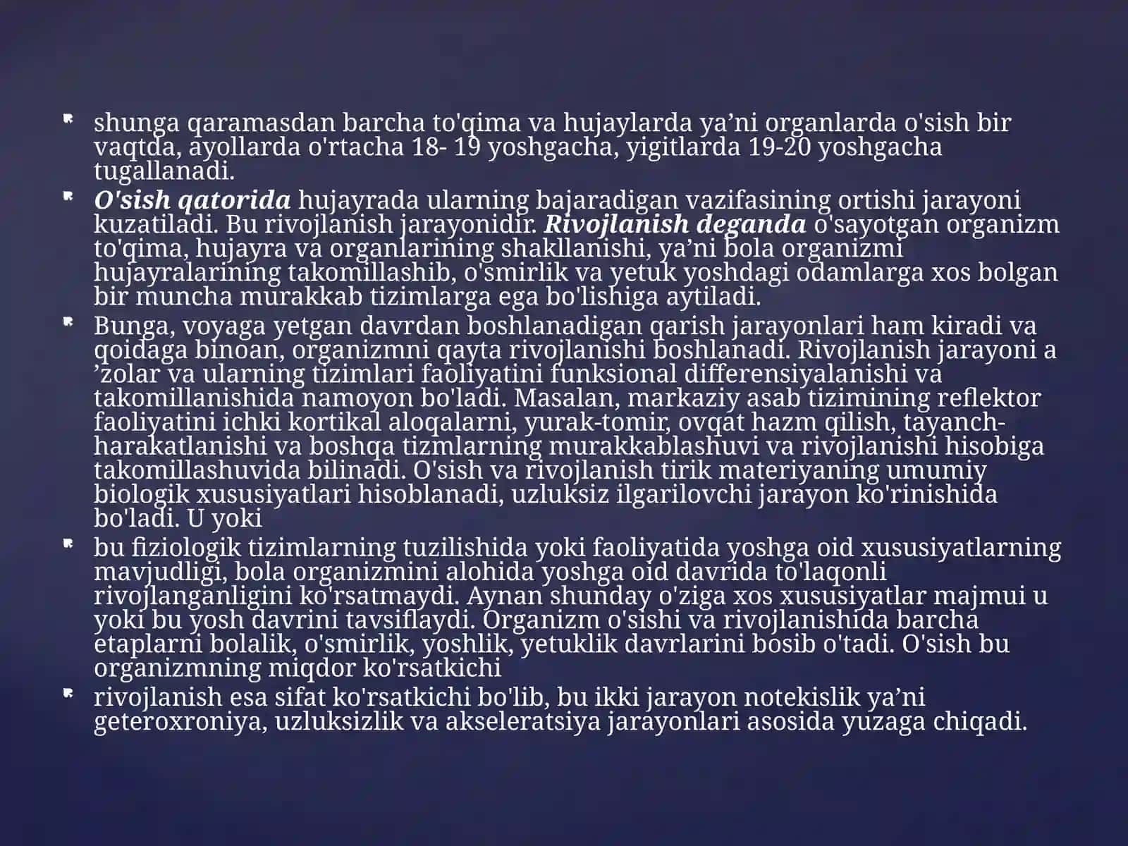 Bolalar va o’smirlar o’sishi va rivojlanishining umumiy qonuniyatlari 3