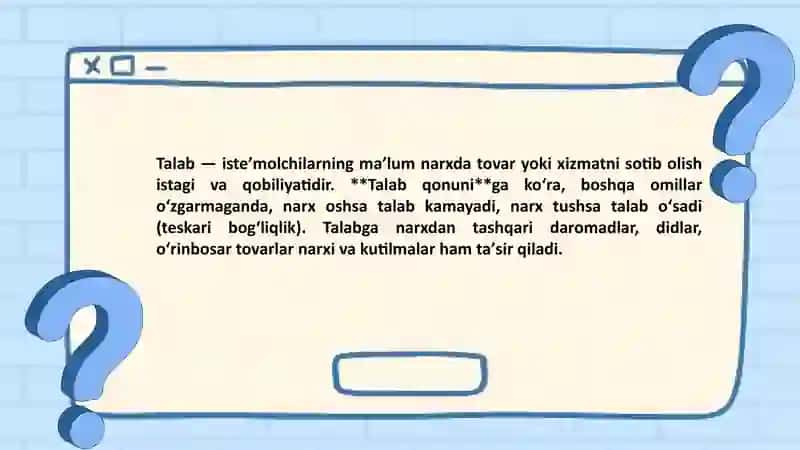 8-sinf Iqtisodiyot fanidan taqdimot 3