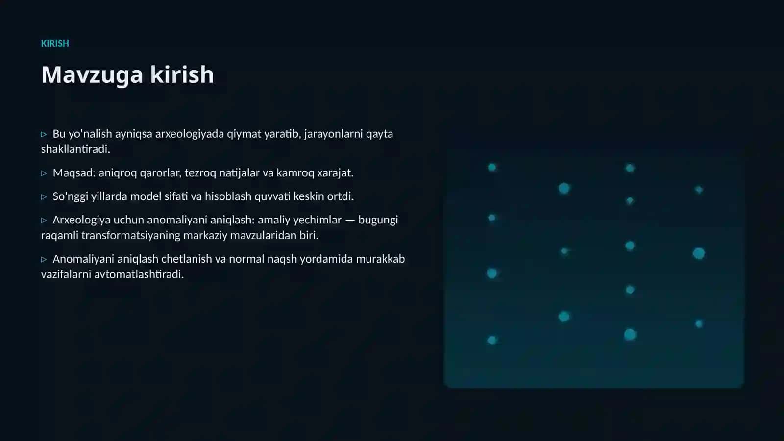 Arxeologiya uchun anomaliyani aniqlash: amaliy yechimlar 3