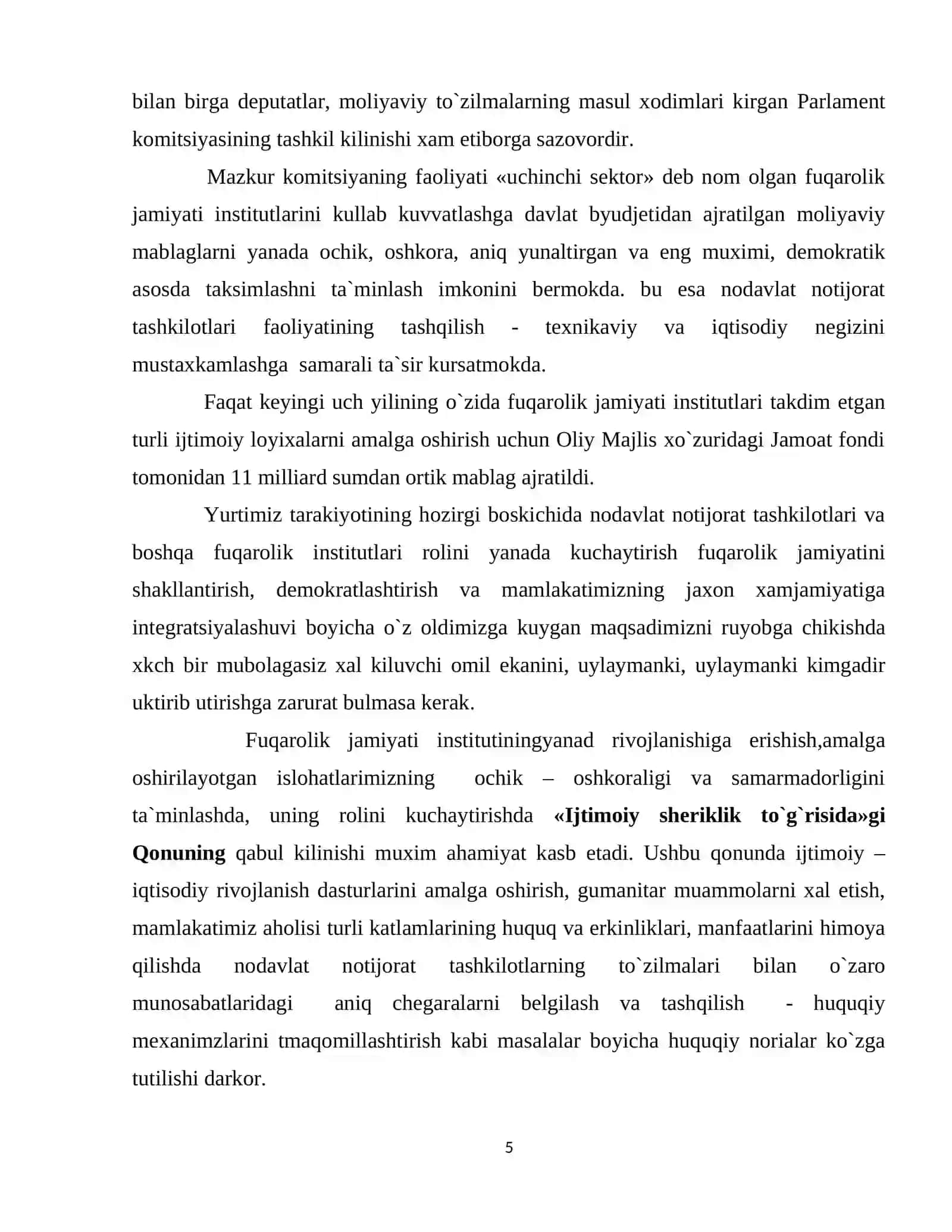 O`ZBEKISTONDA FUQAROLIK JAMIYATI INSTITUTLARINI 3