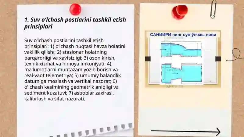 Suv oʻlchash postlarini tashkillashtirish asoslari 3