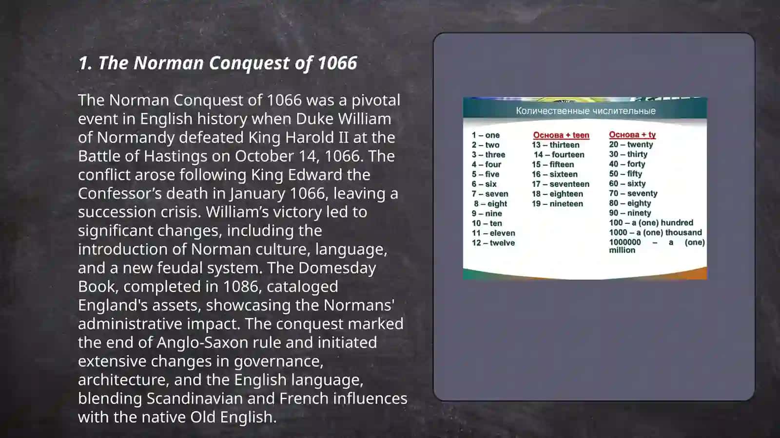 The main events of Middle English Period 3