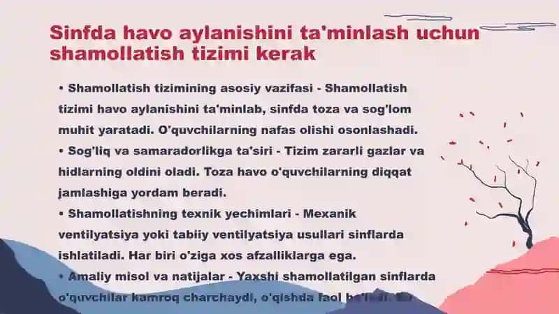 Yosh fiziologiyasi, sinf jihozlariga qo'yilgan gigiyenik talablar 3