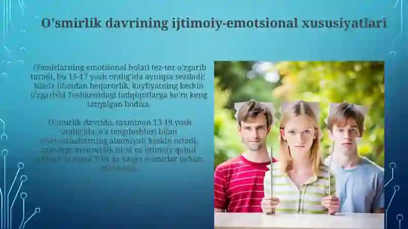 O'smirlik davri va uning oʻziga xos psixologik xususiyatlari 3