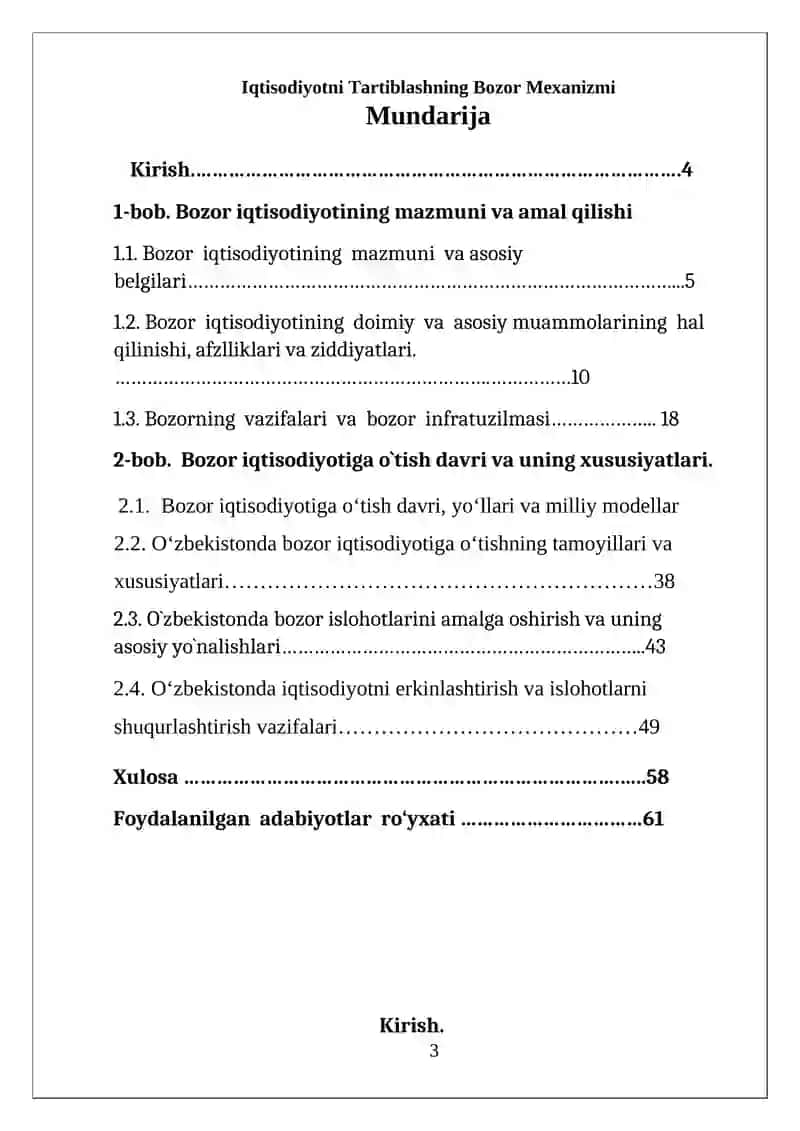 Iqtisodiyotni Tartiblashning Bozor Mexanizmi 3