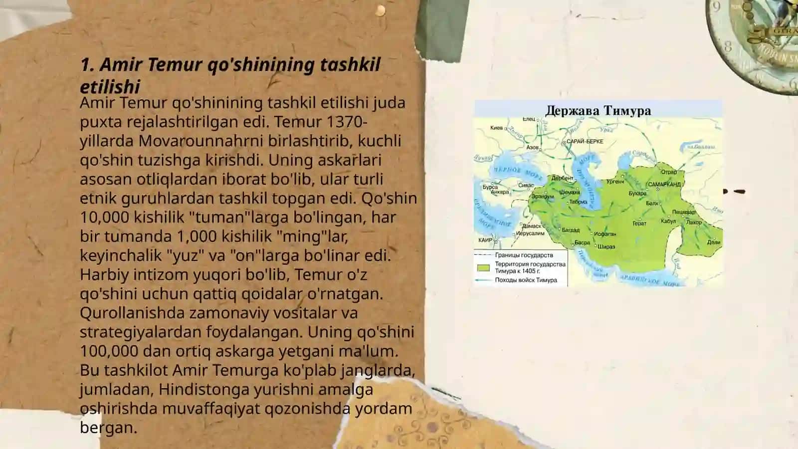 Amir Temur qushin tuzulishi 3