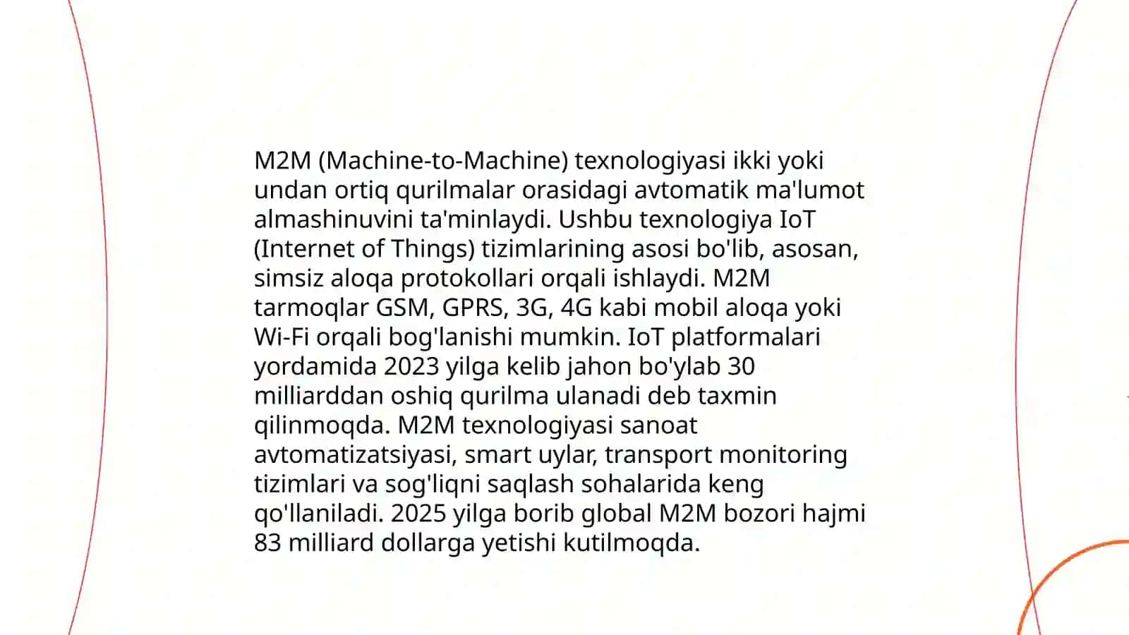 Raqamli iqtisodiyotni rivojlantirishda M2M texnologiyasi 3