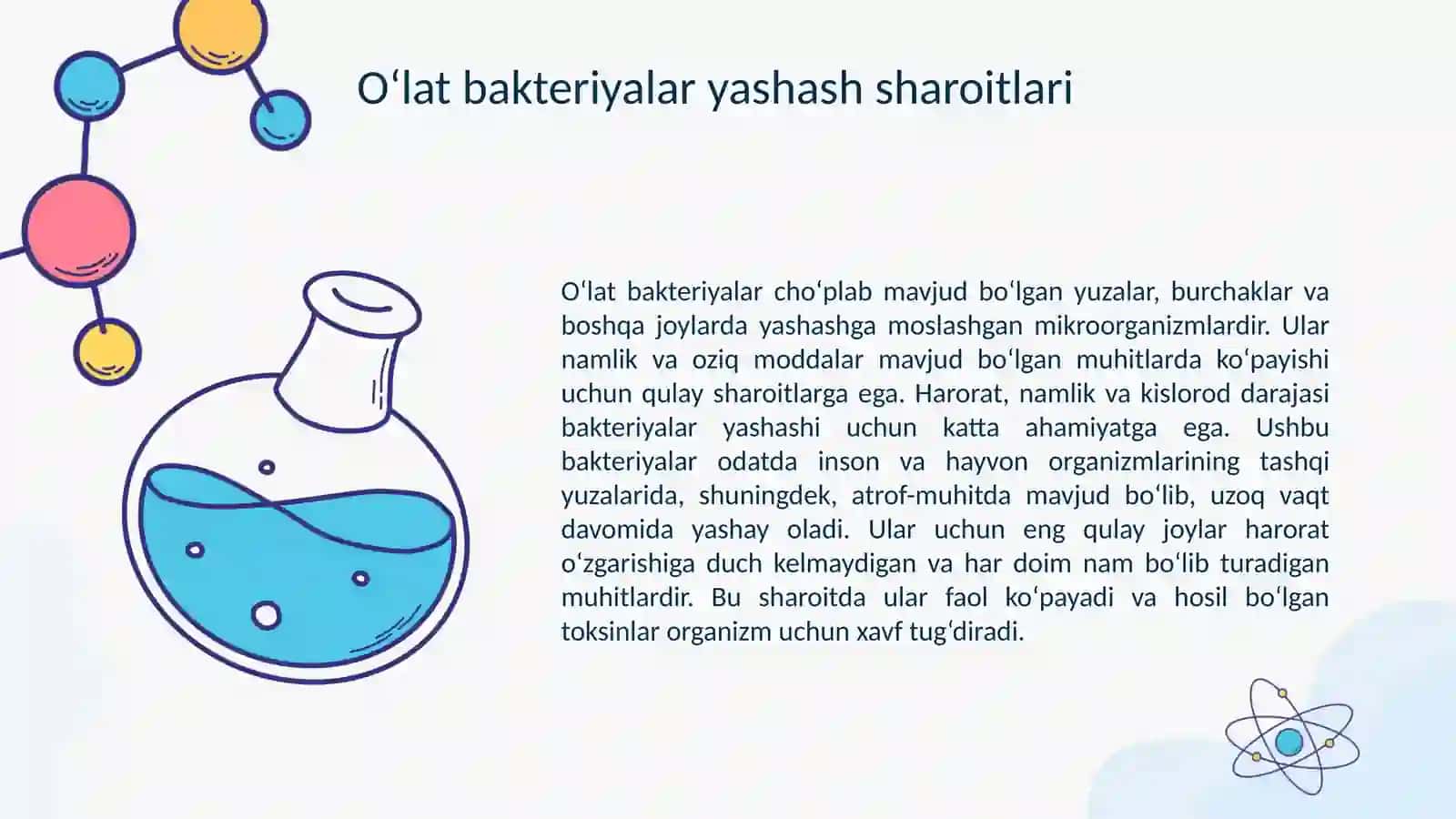 OʻLAT BAKTERIYALAR QAYERLARDA QASLANIB QOLADI 3