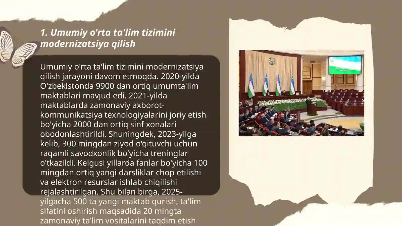 Oʻzbekiston Respublikasida taʼlim sohasida amalga oshirilgan islohotlar 3