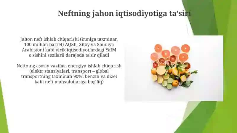 Jahon neft ishlab chiqarishi 3