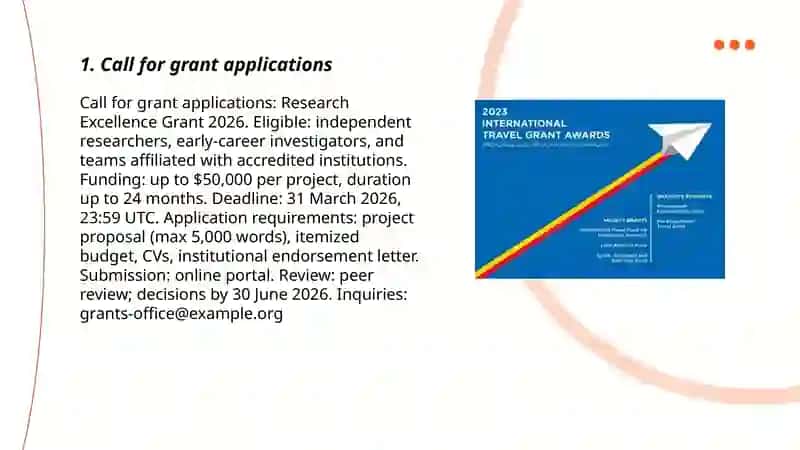 Research Excellence Grant 2026 3