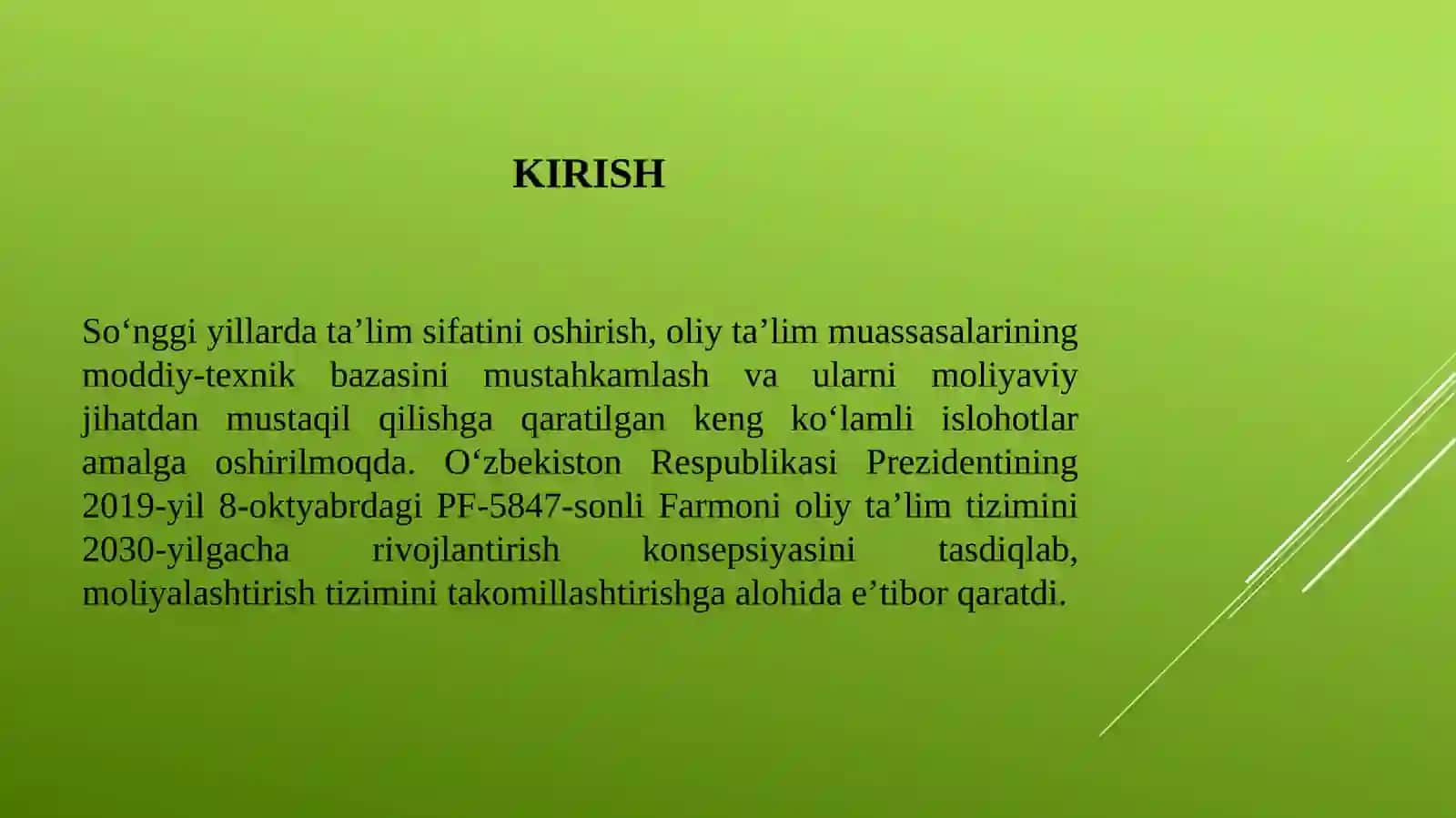 DAVLAT OLIY TA'LIM MUASSASALARINI MOLIYALASHTIRISH HISOBI ISTIQBOLLARI 3
