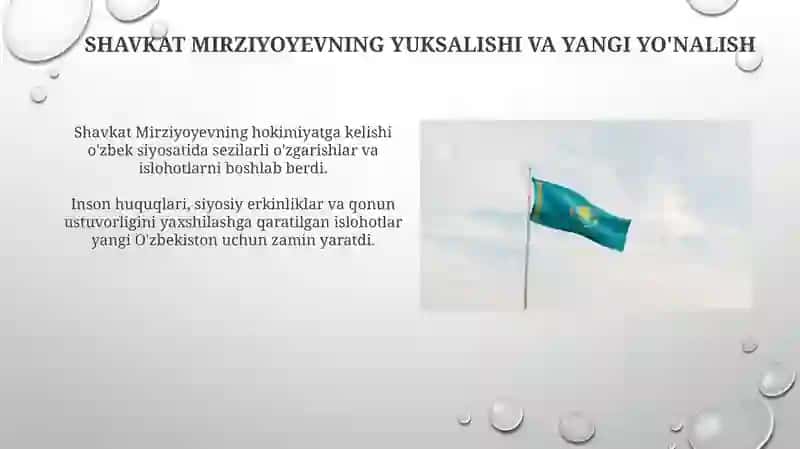 Shavkat Mirziyoyevning yuksalishi va yangi yo'nalish 3