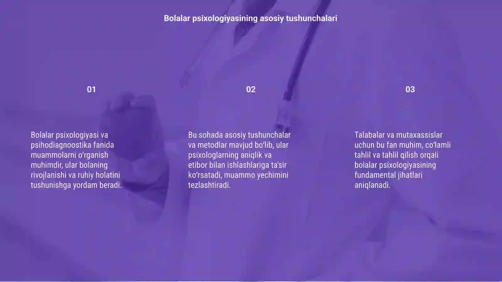 Bolalar psixologiyasi va psihodiagnoostikasi fanining muammolarini oʻrganilishi 3