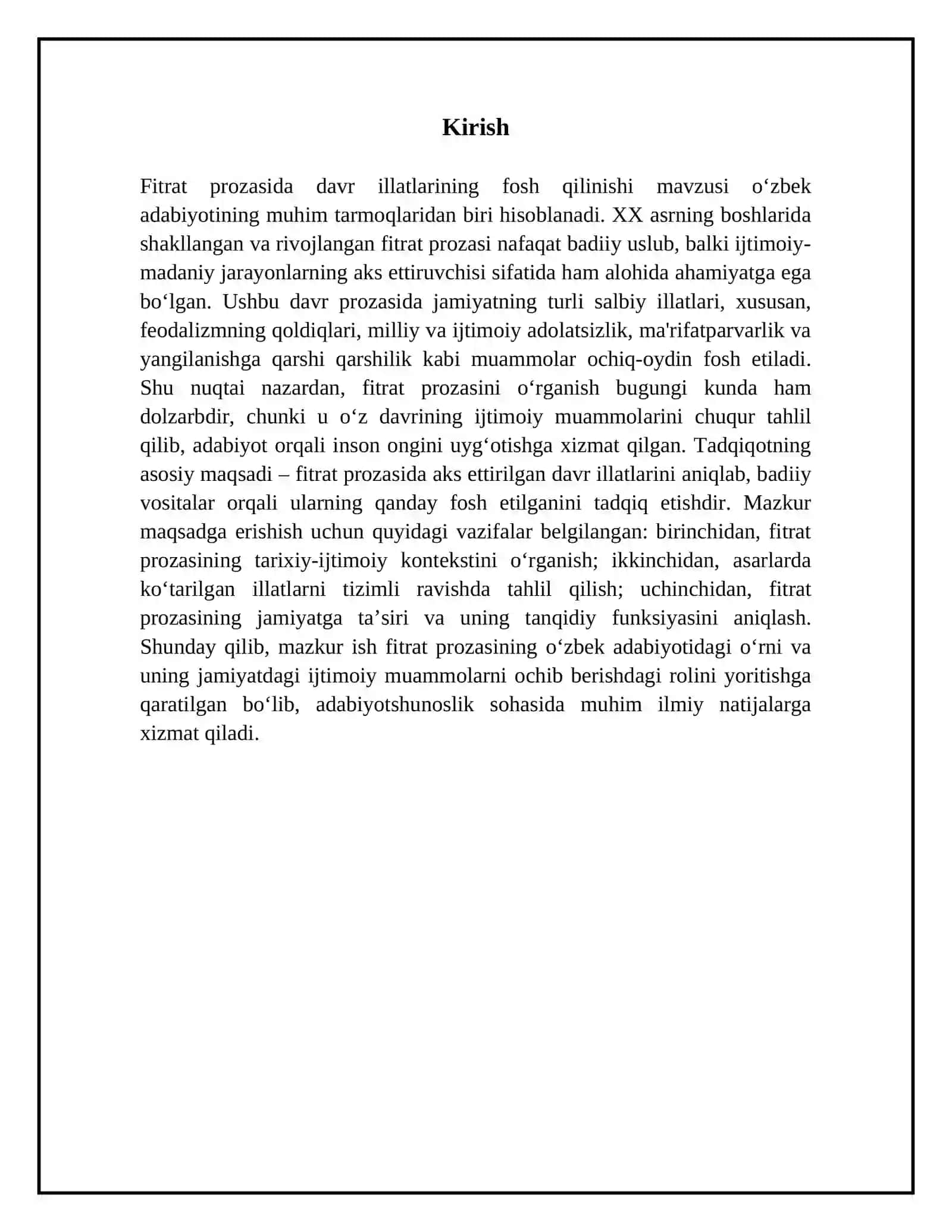 Fitrat prozasida davr illatlarining fosh qilinishi 3