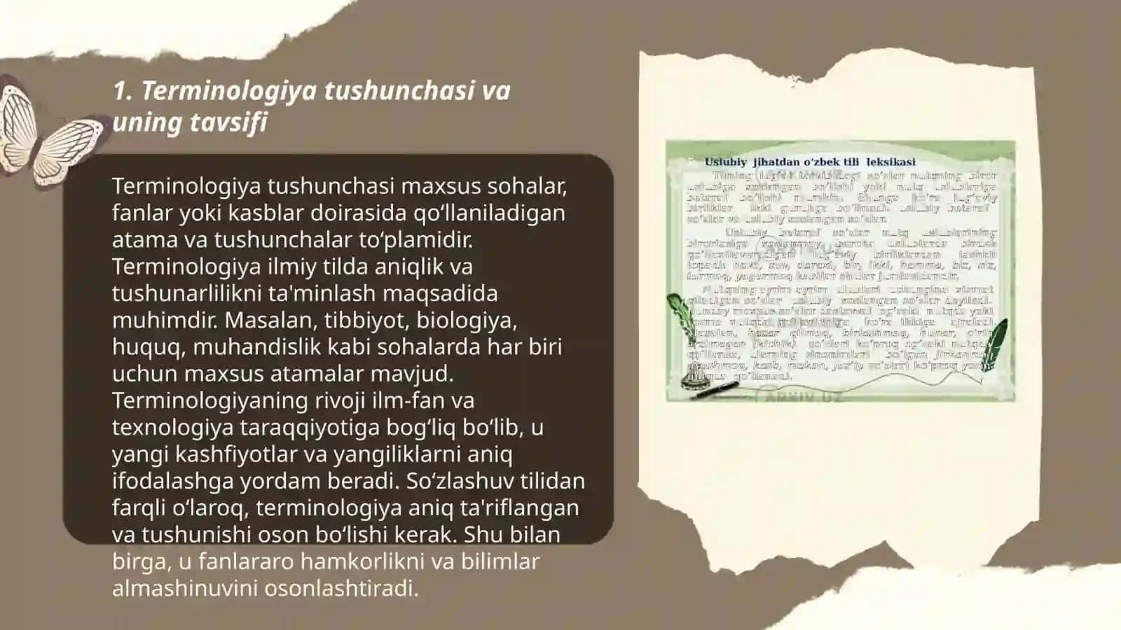 Terminalogiyaning leksik-semantik tavsifi 3