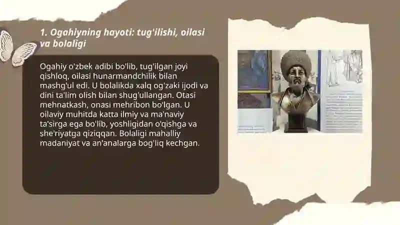 Ogahiy hayoti va ijodi 3