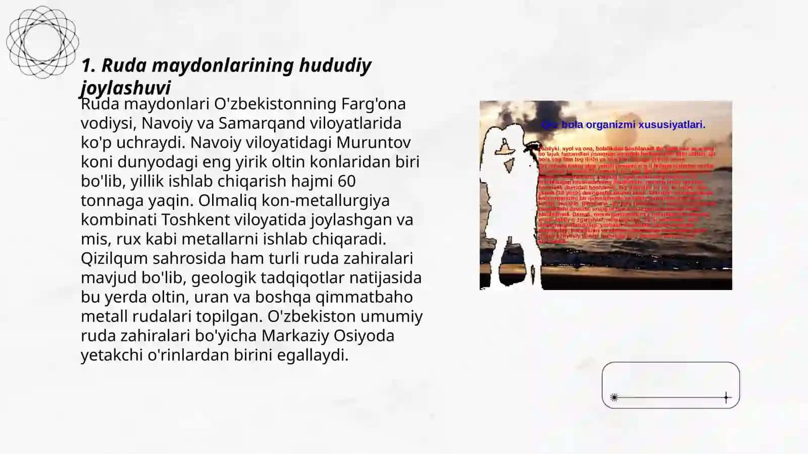 Ruda maydonlarining geomorfologik xususiyatlari taxlili va ahamiyati 3