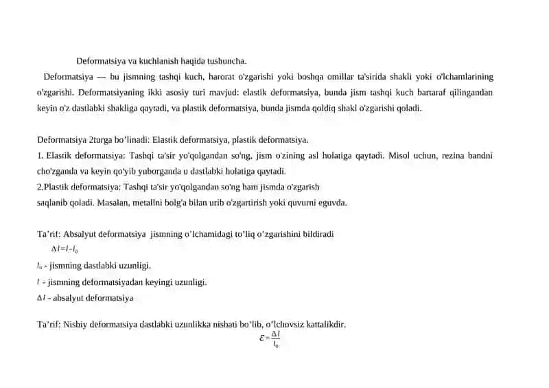 defarmatsiya va kuchlanish tahlilida differensial hisob tatbiqlari 3
