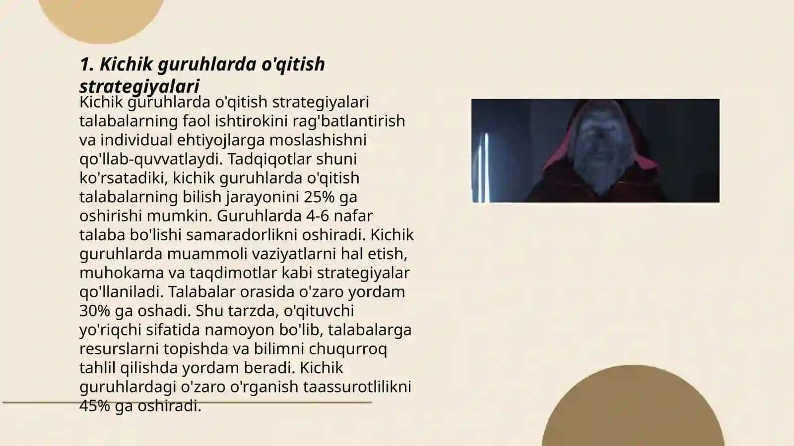 Kichik guruhlarda o'qitish strategiyalari 3
