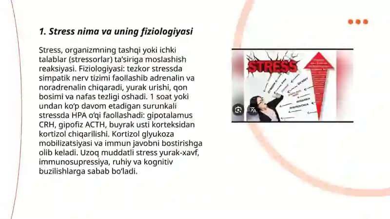 Stress va uni boshqarish 3