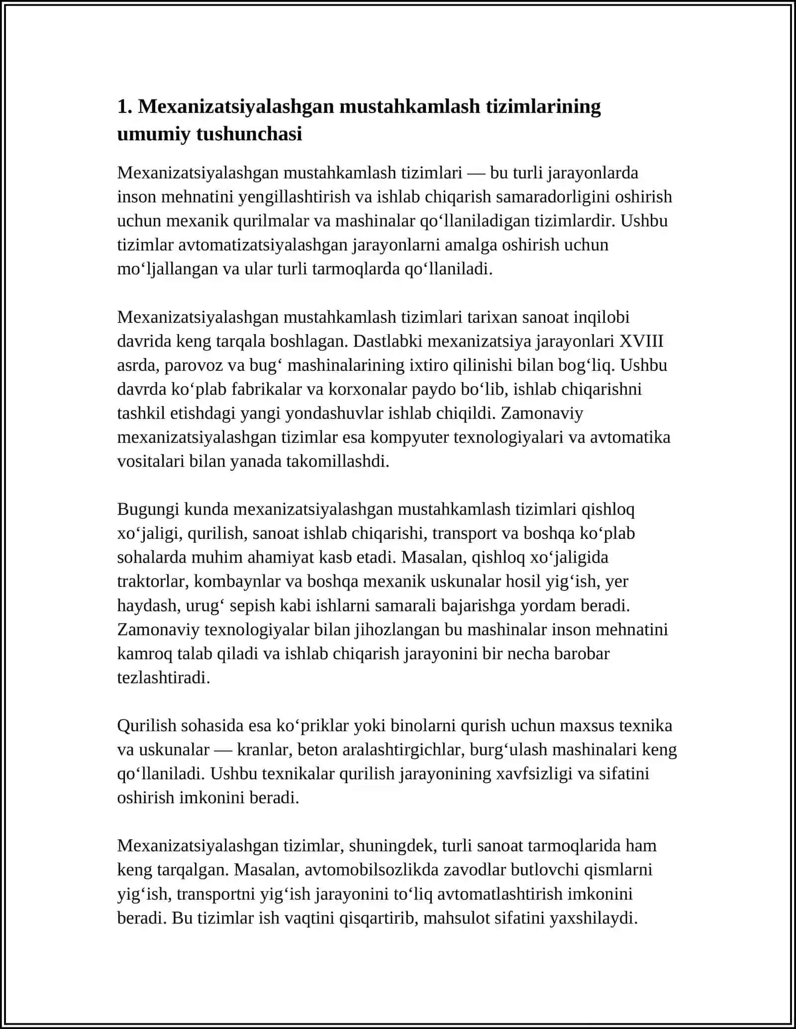 QAZIB OLISH ZABOYLARI MEXANIZATSIYALASHGAN MUSTAXKAMLAGICHLARI 3