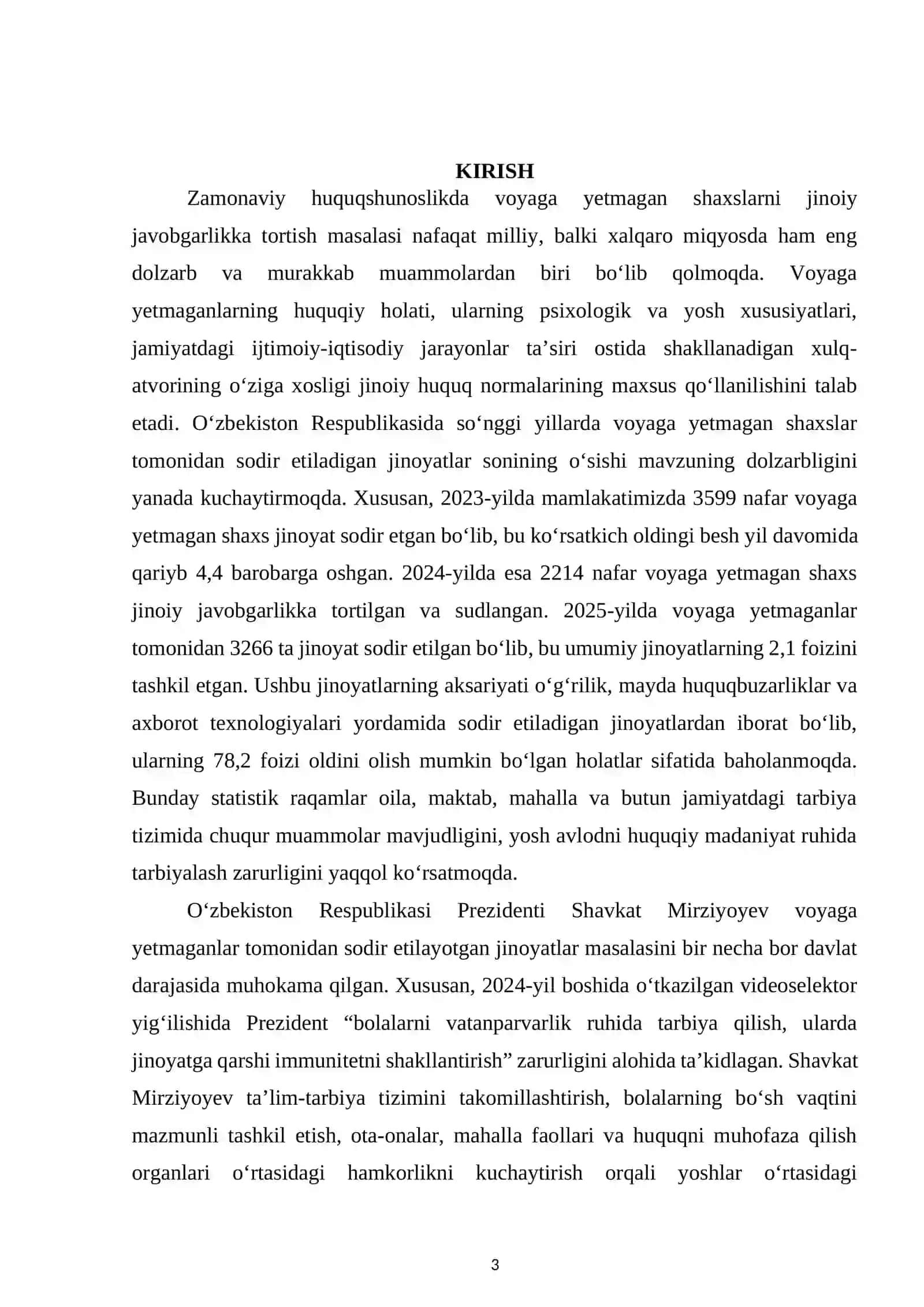 Voyaga yetmagan shaxslarni jinoiy javobgarlikka tortishning xususiyatlari 3