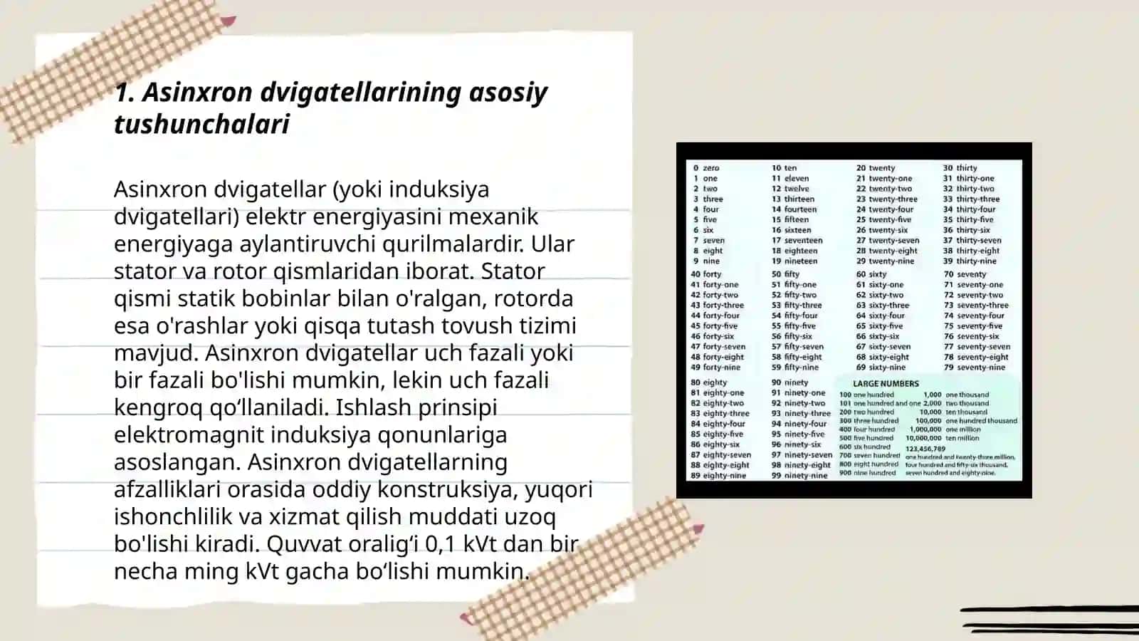 Bir fazali asinxron dvigatellari oʻrganish 3