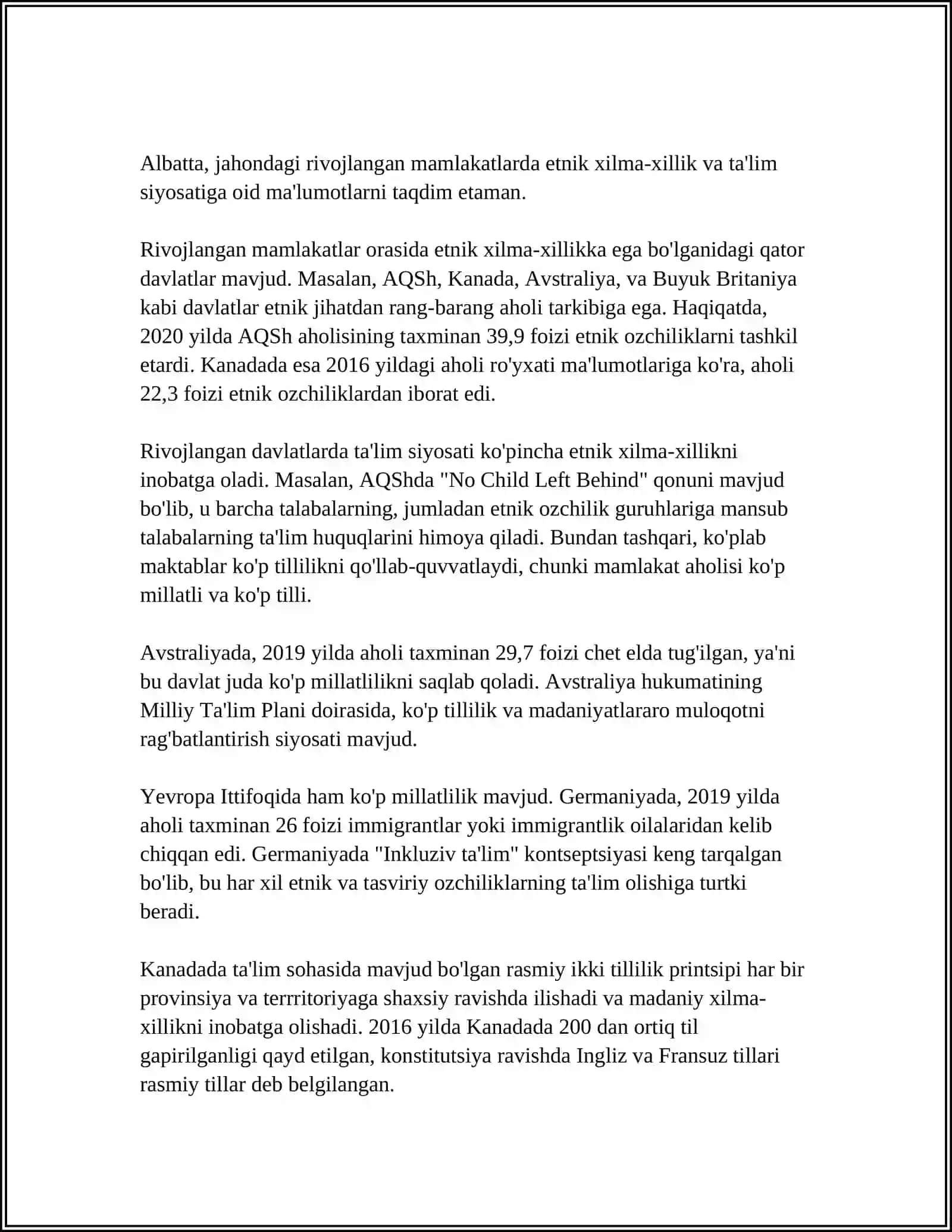 JAXONNING RIVOJLANGAN MAMLAKATLARIDA TARBIYAVIY JARAYONLARINING ETNIK XUSUSIYATLARI 3