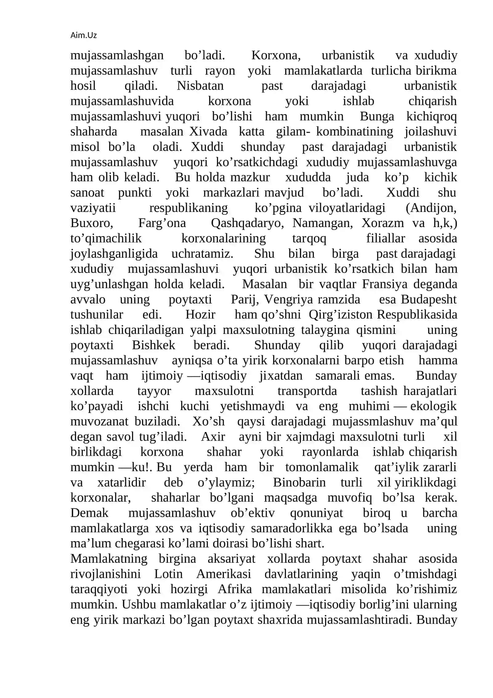 Ishlab chiqarishning ijtimoiy tashkil etish shakllari 3
