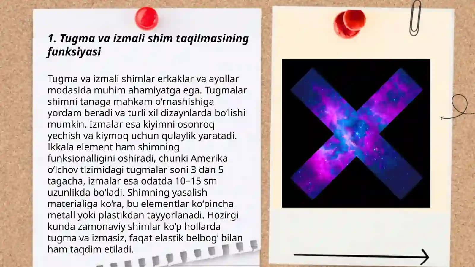 Tugma va izmali shim taqilmasiga ishlov berish texnologiyasi 3