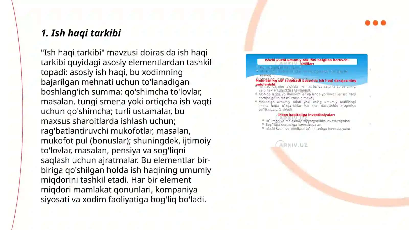 Ish haqi va mehnat munosabatlari 3