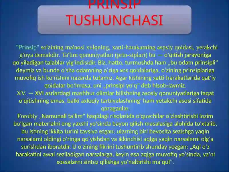 Ta’lim qonuniyatlari va tamoyillari, ularning psixologik va fiziologik asoslari 3