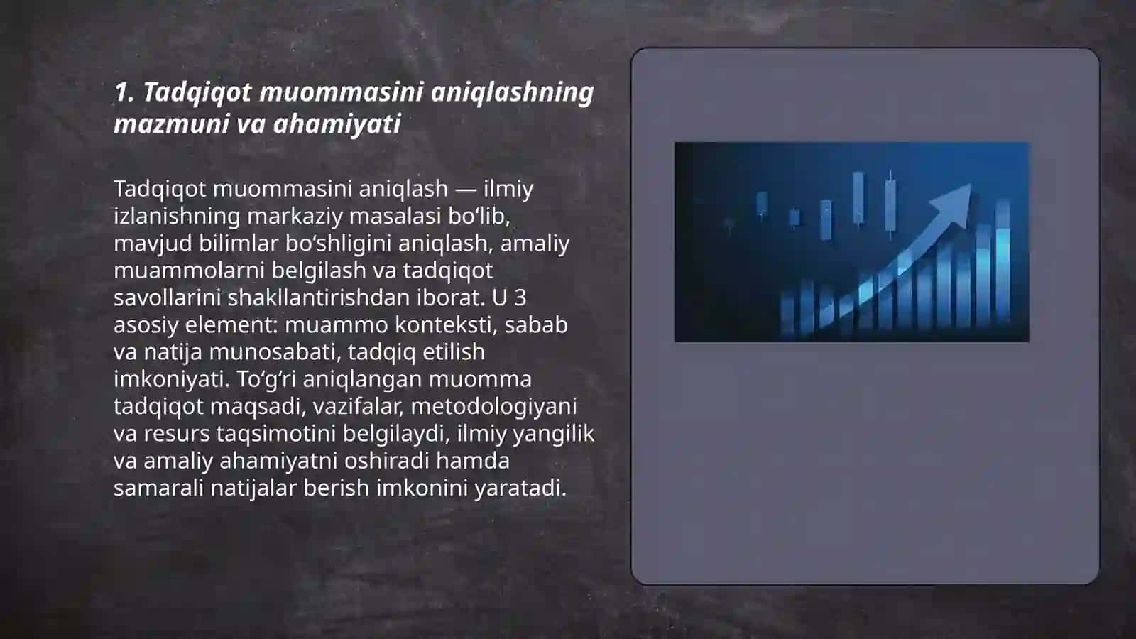 Tadqiqot muommasini aniqlash 3