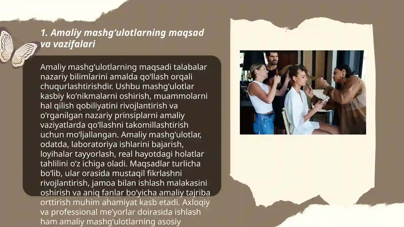 Amaliy mashgʻulotlarda tayyorgarlik kôrish 3