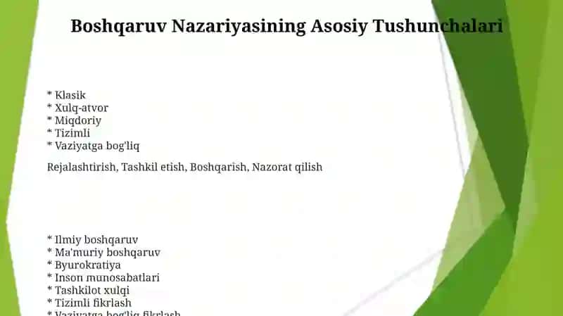 Boshqaruv Nazariyasining Asosiy Tushunchalari 3