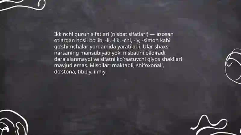 Ikkinchi guruh sifatlari 3