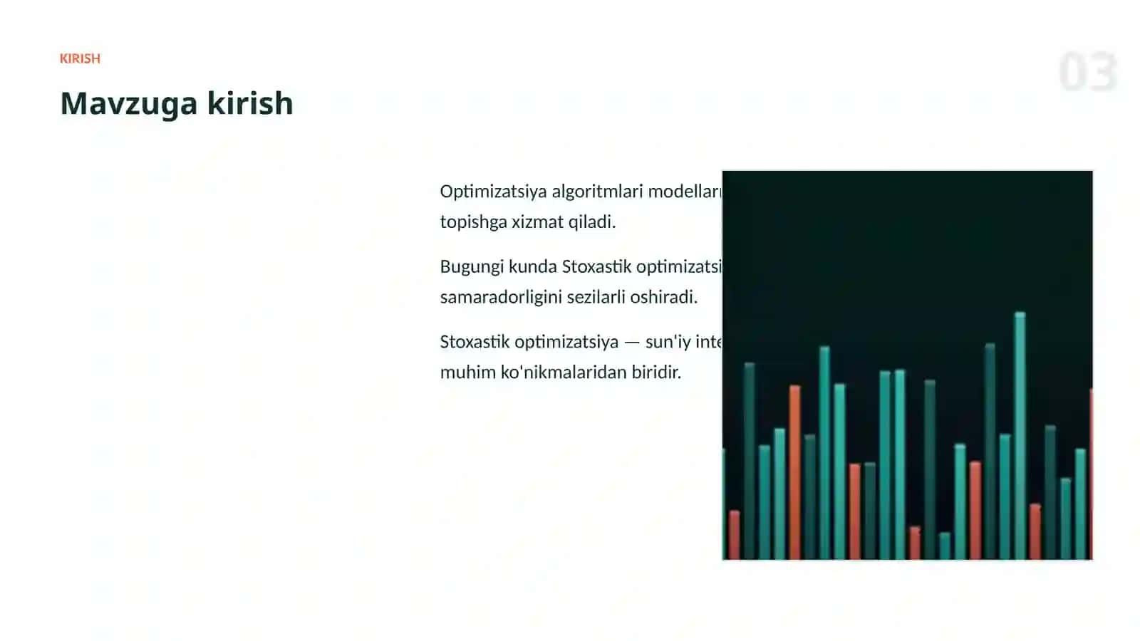OPTIMIZATSIYA ALGORITMLARI 3