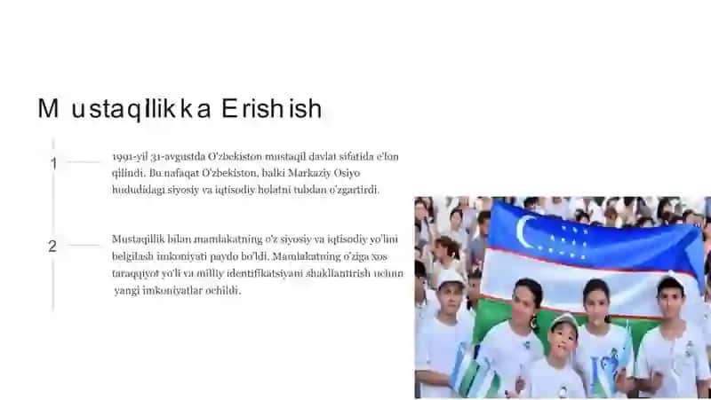 O'zbekistonning Istiqboli:Islohotlar va taraqqiyot 3