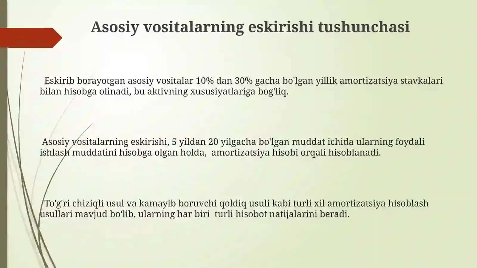 Asosiy vositalar amortizatsiyasi 3