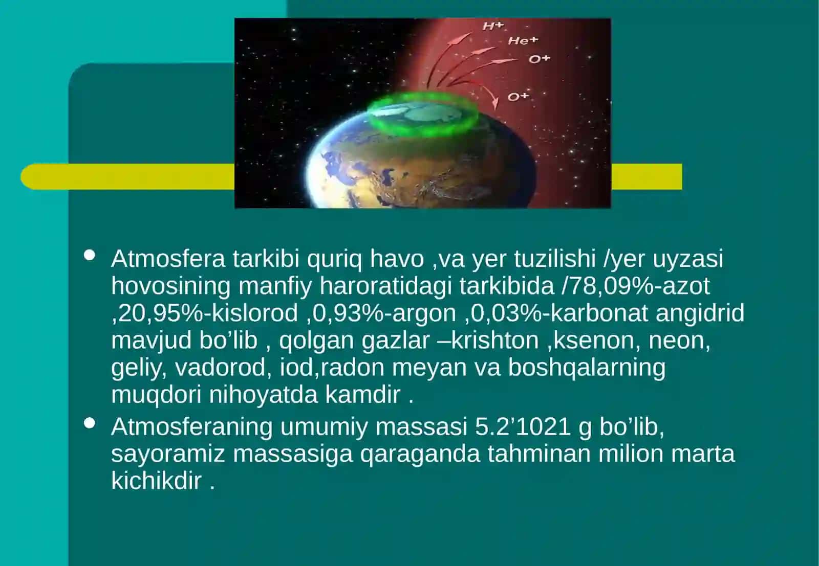 Atmosfera qatlamlari 3