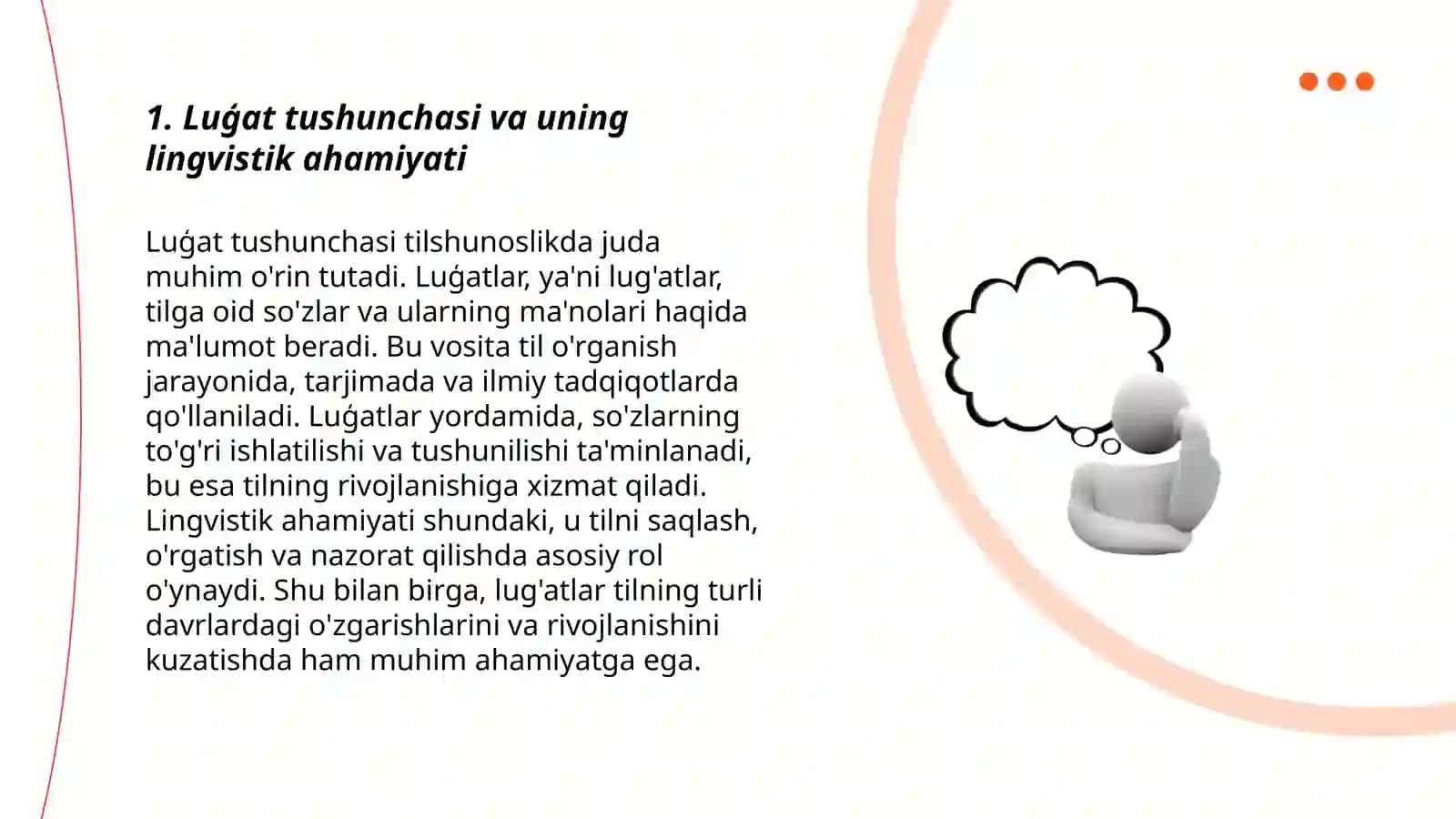 Luģat ustida ishlashning lingvistik asoslari 3