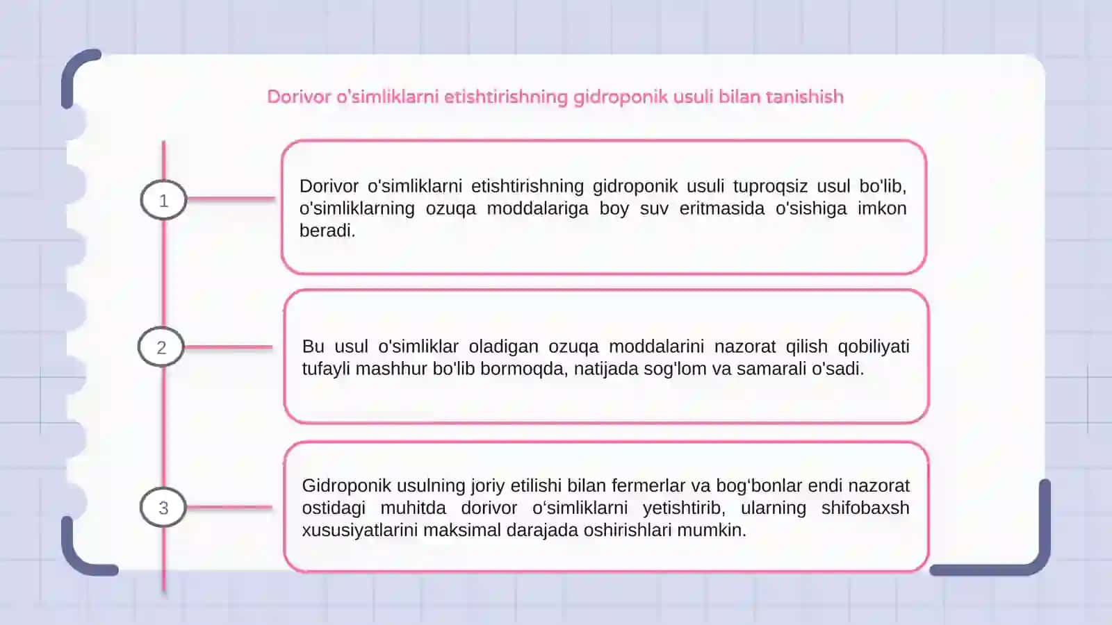 Dorivor òsimliklarni yetishtirishda gidroponika usuli 3