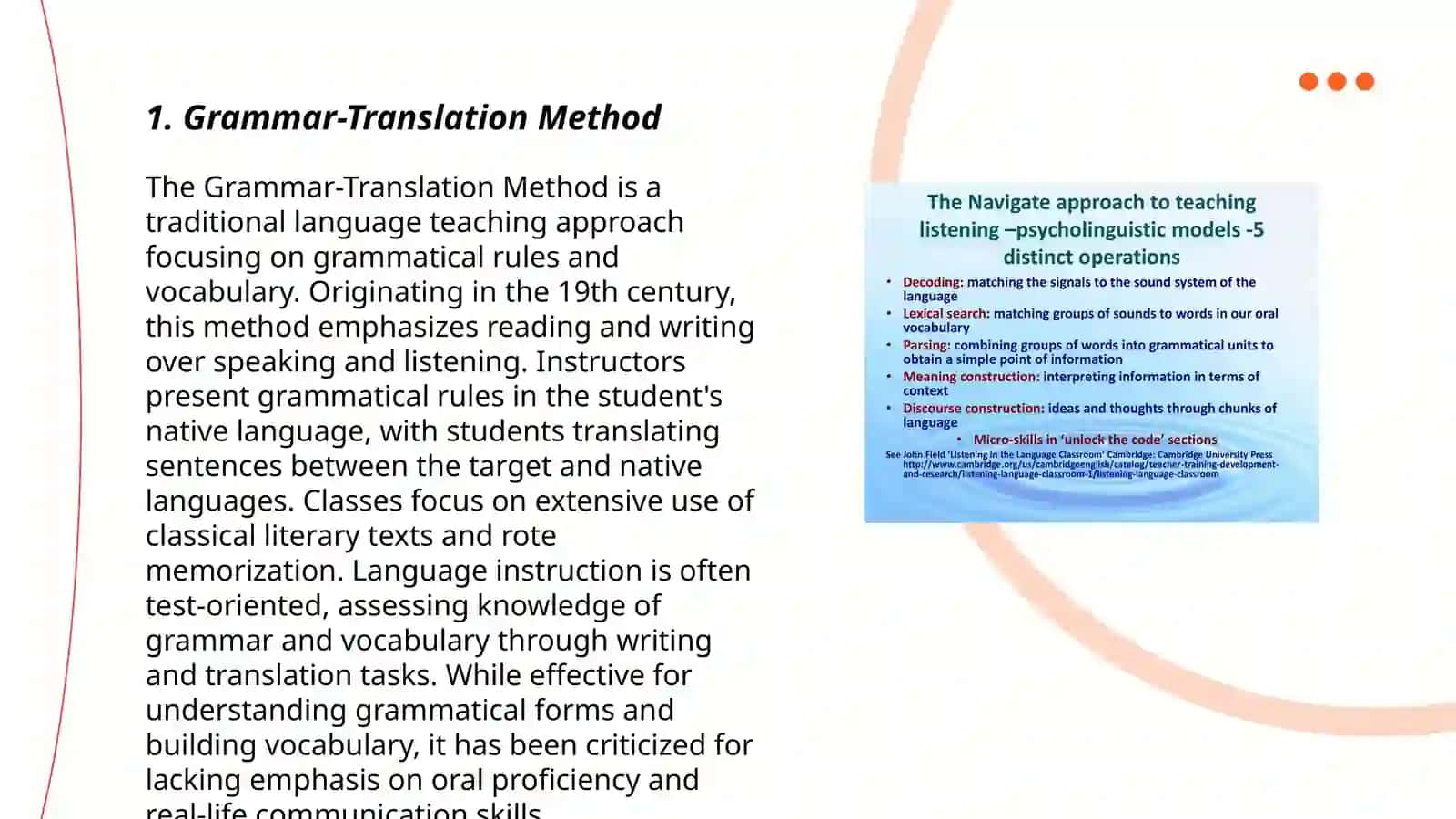 Approaches to language teaching 3